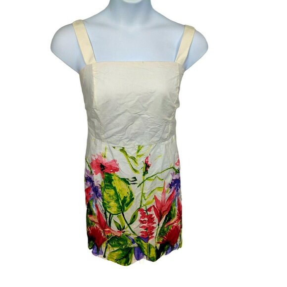 dressbarn Dresses & Skirts - Dressbarn White Floral Cotton dress Size 16